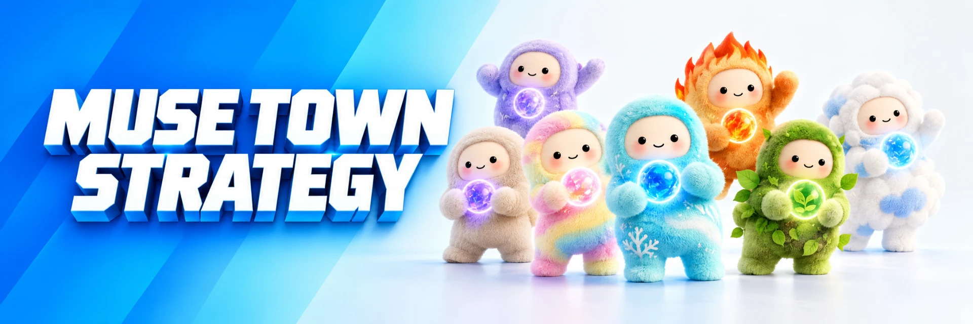 Muse Town Strategy with a family of colorful Meta Muses